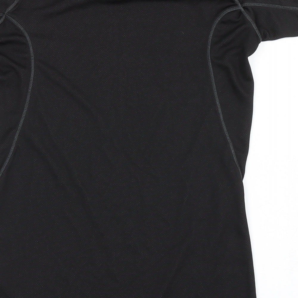 Karrimor Womens Black  100% Polyester Basic T-Shirt Size 6 Round Neck Pullover