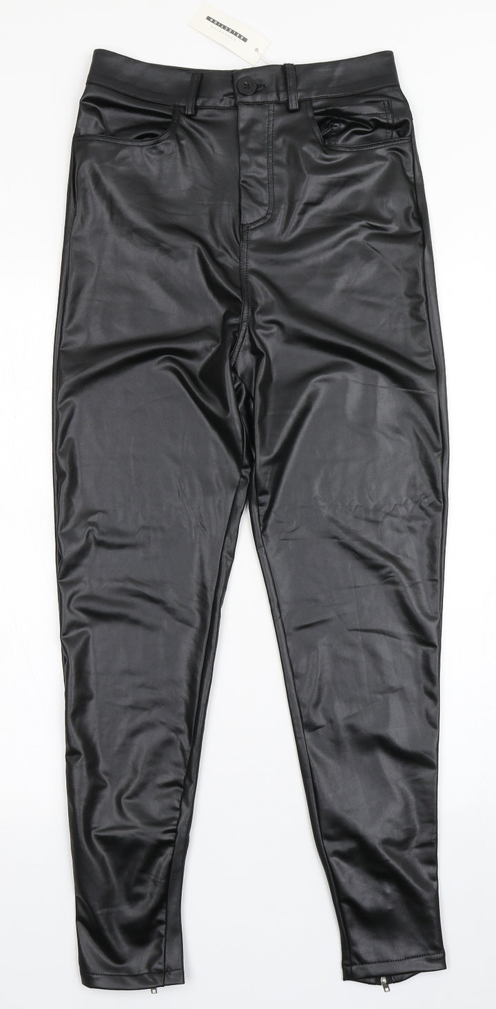 CBR Womens Black  Cotton Jegging Leggings Size S L25.5 in