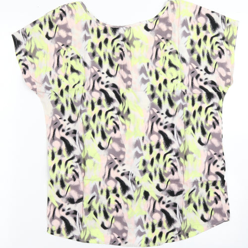 VERO MODA Womens Multicoloured  Viscose Basic Blouse Size S Round Neck