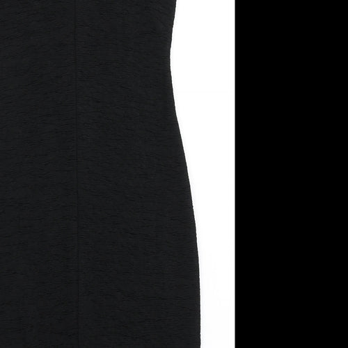 H&M Womens Black  Polyester Bodycon  Size S  V-Neck Pullover