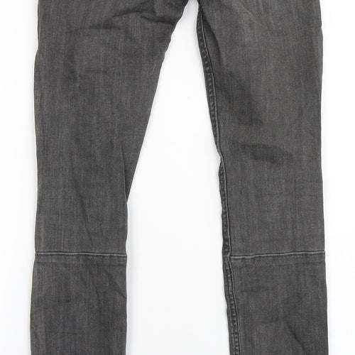 Zara Womens Grey  Polyester Jegging Jeans Size 6 L29 in Regular Button