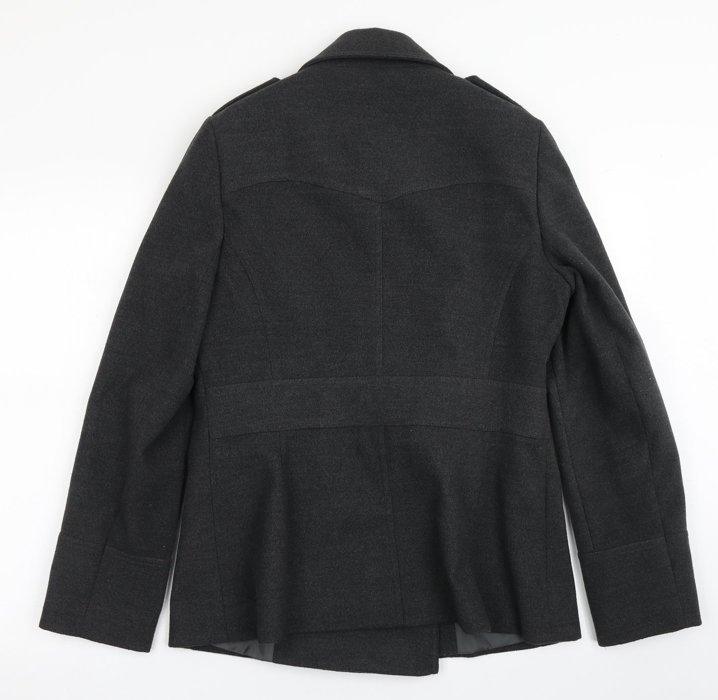 F&F Womens Grey   Pea Coat Coat Size 12  Button