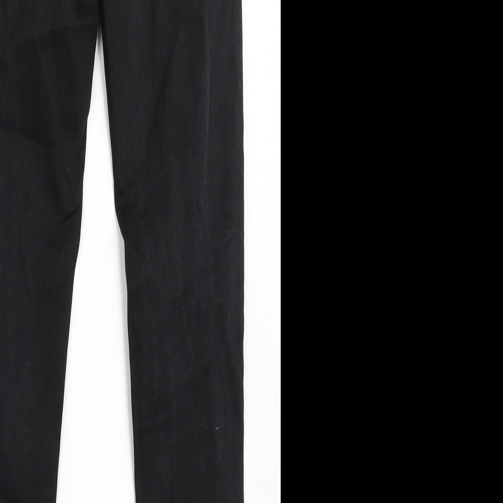 F&F Womens Black  Cotton Skinny Jeans Size 8 L28 in Regular Button