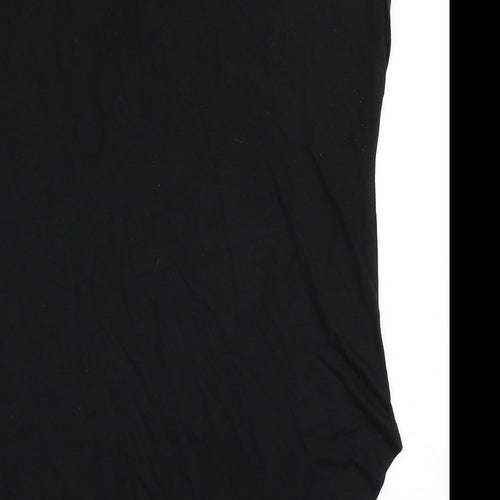 Primark Womens Black  Polyester Basic T-Shirt Size L Round Neck - One More Chance