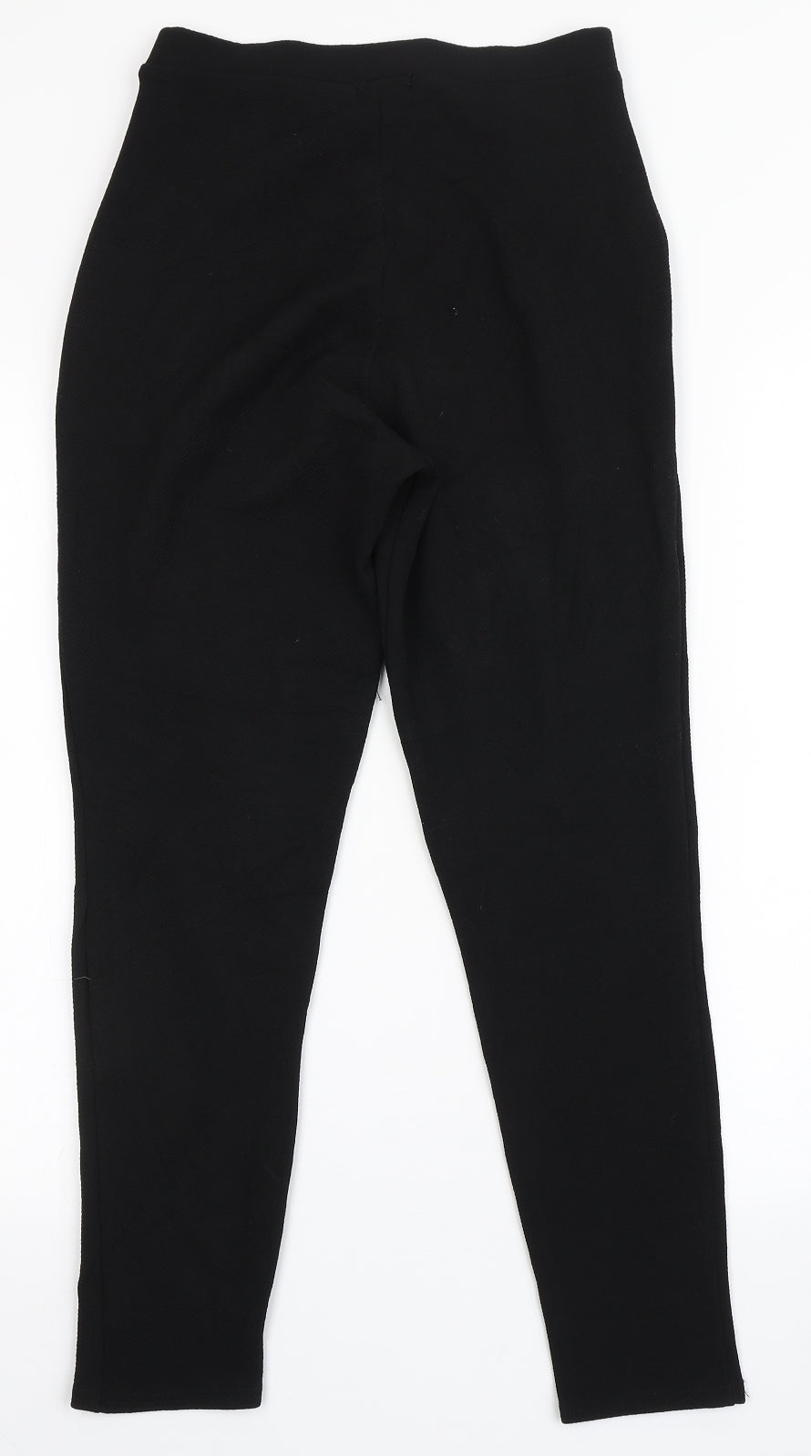 Boohoo Womens Black  Polyester Trousers  Size 10 L26 in Regular
