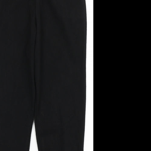 Boohoo Womens Black  Polyester Trousers  Size 10 L26 in Regular