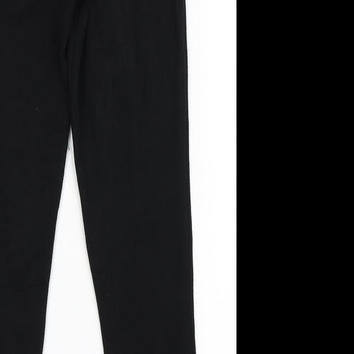 Boohoo Womens Black  Polyester Trousers  Size 10 L26 in Regular