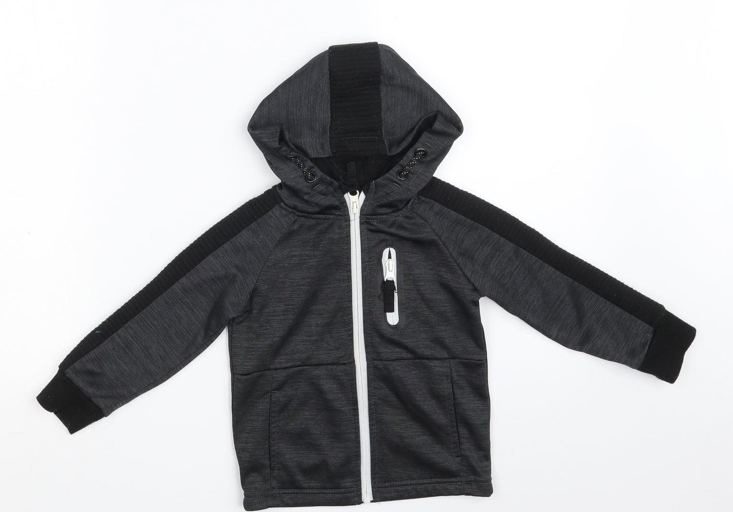 Primark Boys Black   Jacket  Size 12-18 Months   Zip