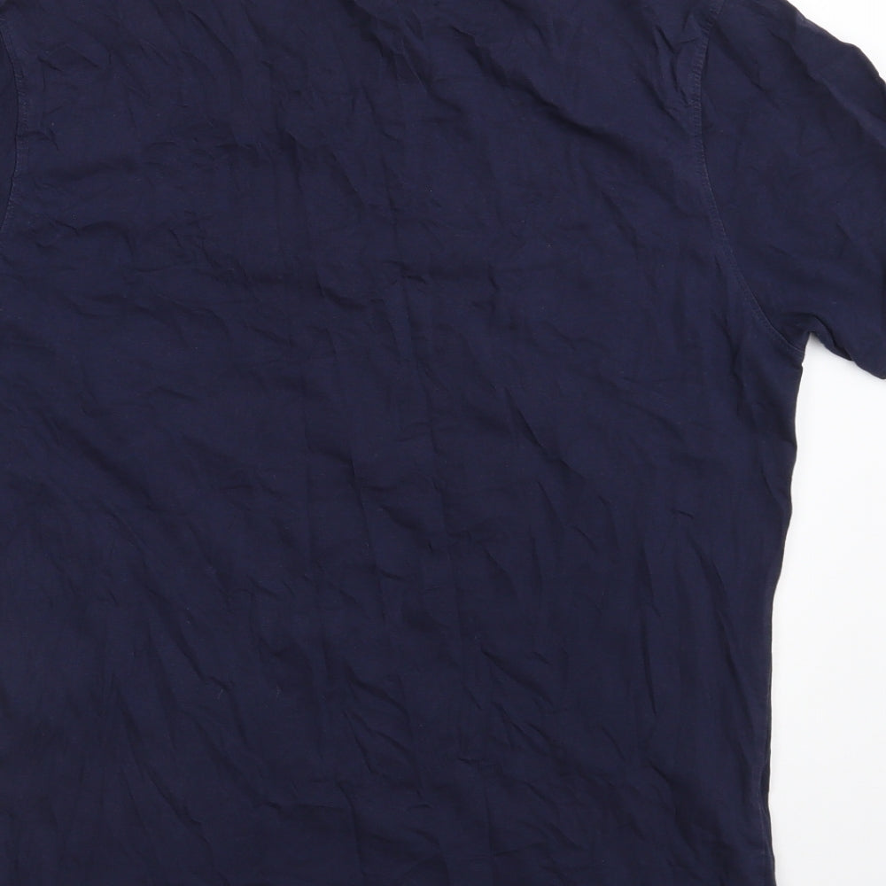 FILA Mens Blue  Cotton  T-Shirt Size M Crew Neck