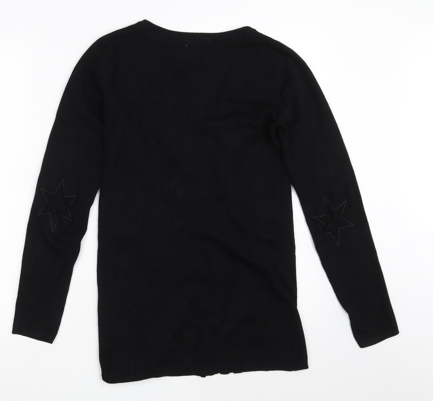 CULTURE Womens Black V-Neck  Viscose Cardigan Jumper Size M