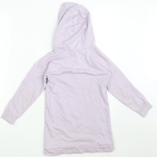 George Girls Purple  Cotton Pullover Hoodie Size 7-8 Years   - HAPPY ALWAYS