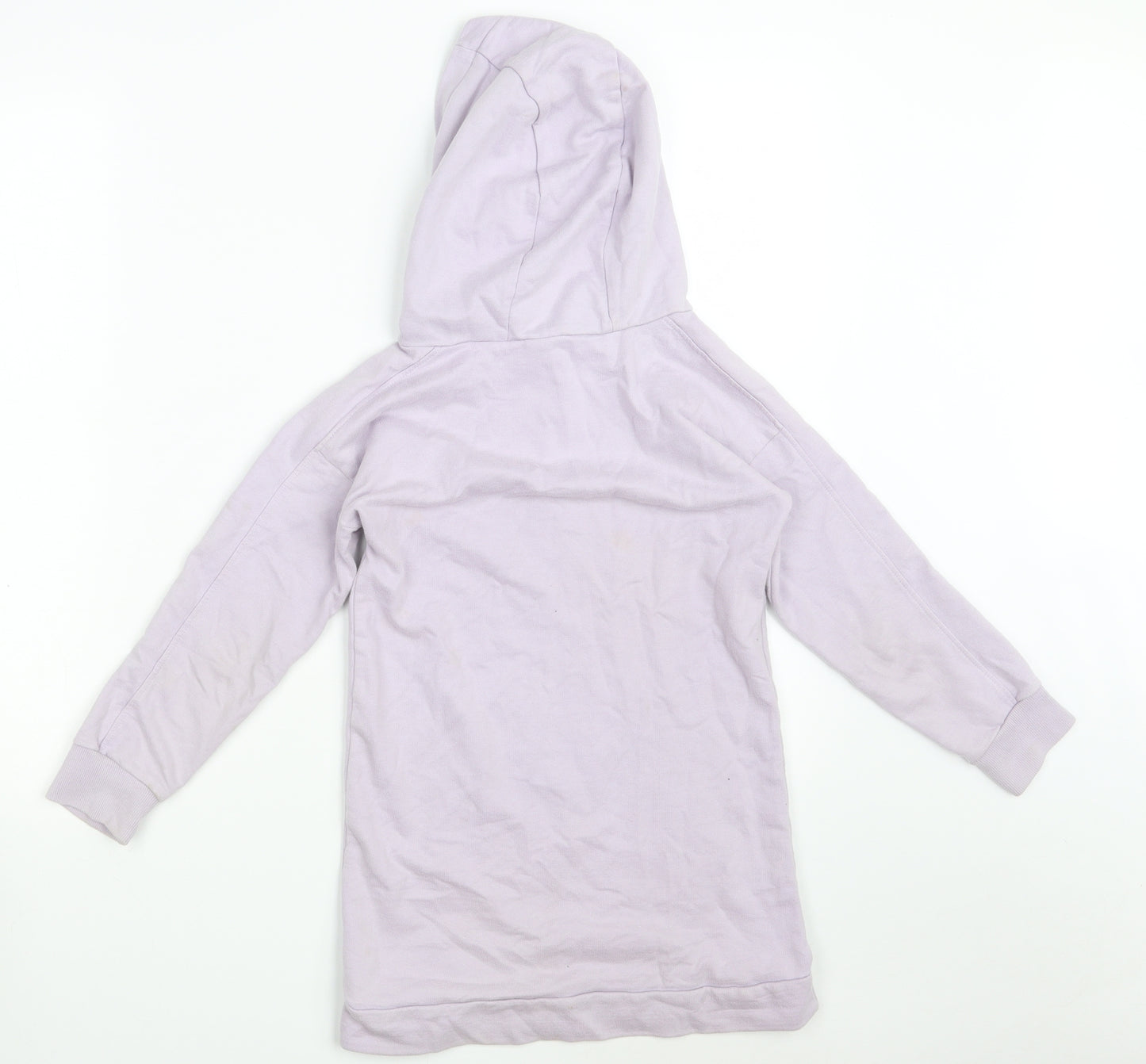 George Girls Purple  Cotton Pullover Hoodie Size 7-8 Years   - HAPPY ALWAYS