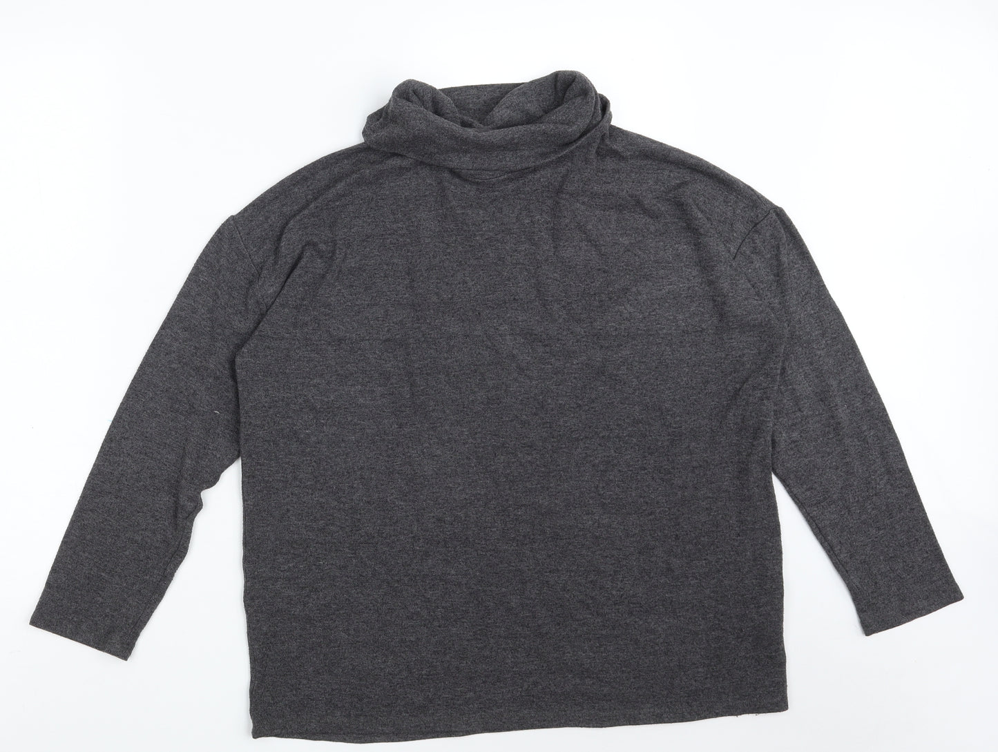 New Look Womens Grey  Polyester Pullover Sweatshirt Size 14