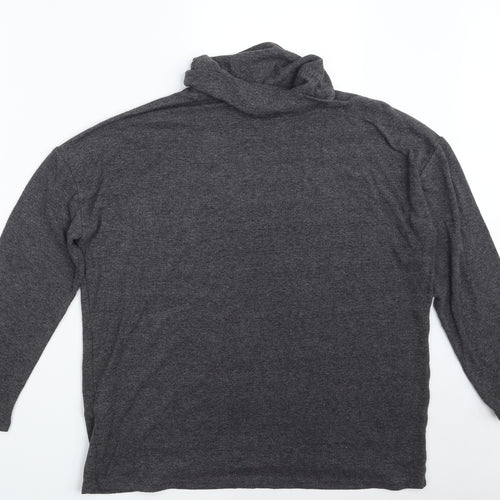 New Look Womens Grey  Polyester Pullover Sweatshirt Size 14