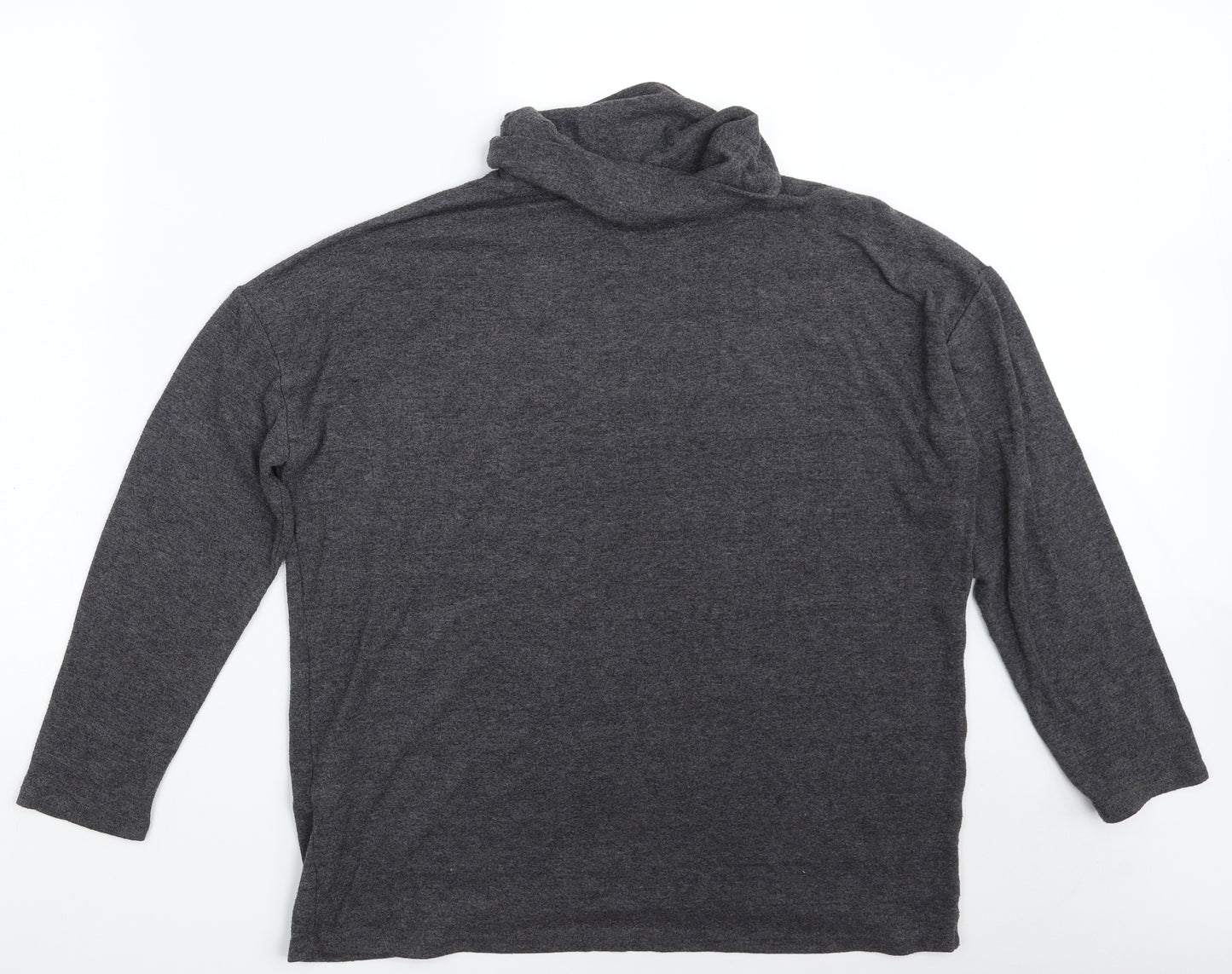 New Look Womens Grey  Polyester Pullover Sweatshirt Size 14