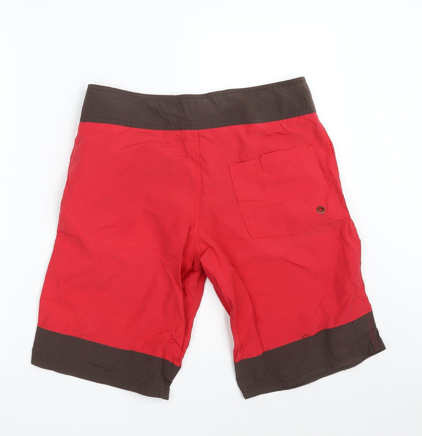 Diesel Mens Red  Cotton Sweat Shorts Size S L10 in Regular Zip