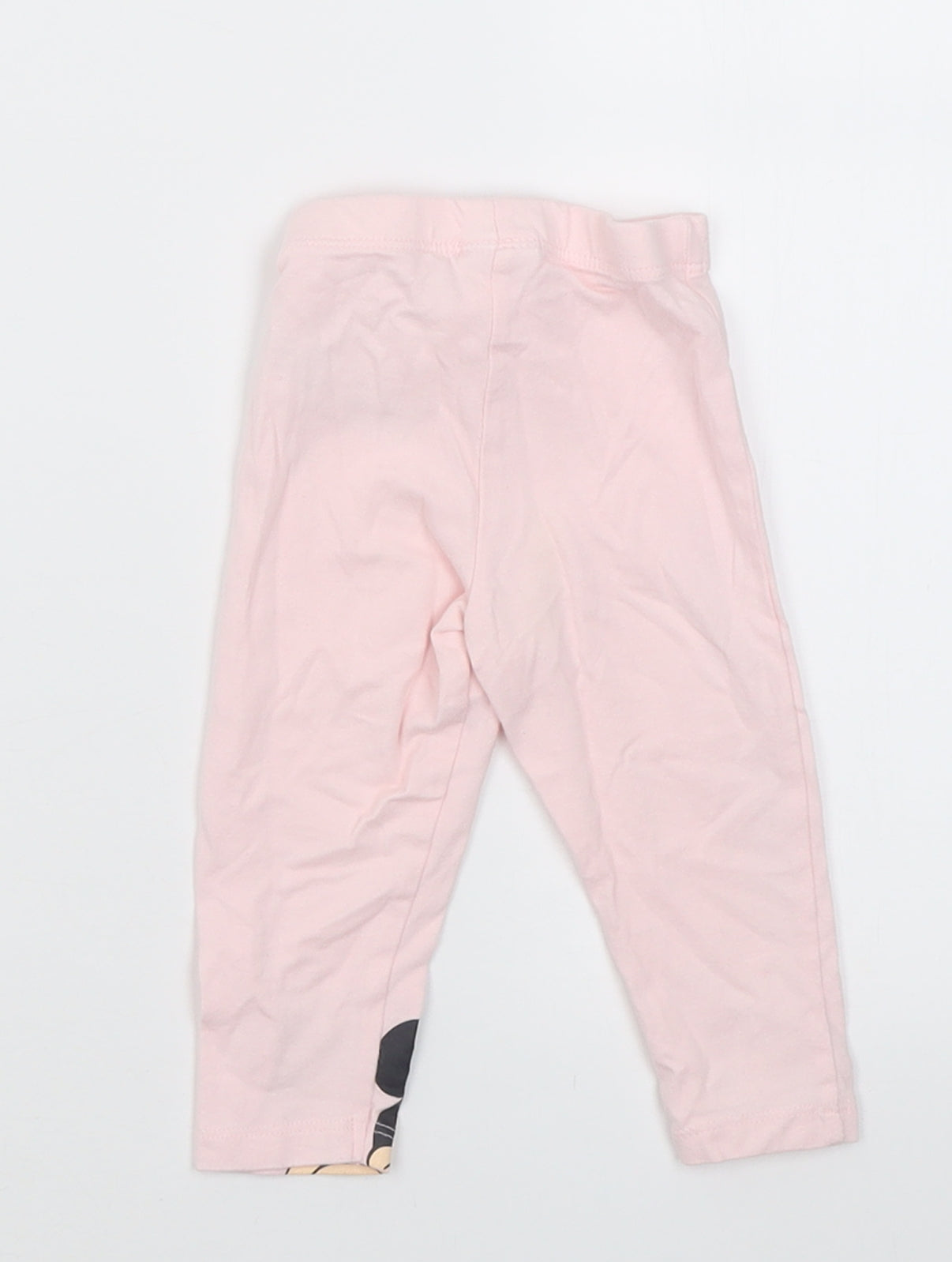F&F Girls Pink  Cotton Capri Trousers Size 6-9 Months  Pullover - minnie and daisy