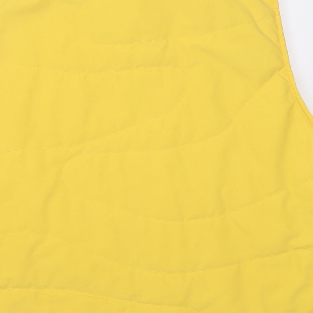 Equation Active Womens Yellow  Polyester Basic Casual Size L High Neck Zip
