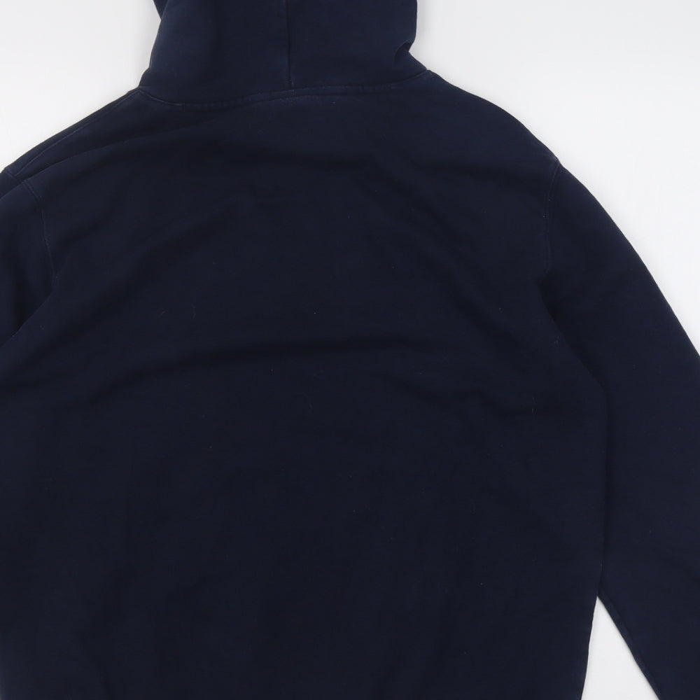 Champion Mens Blue  Cotton Pullover Hoodie Size M