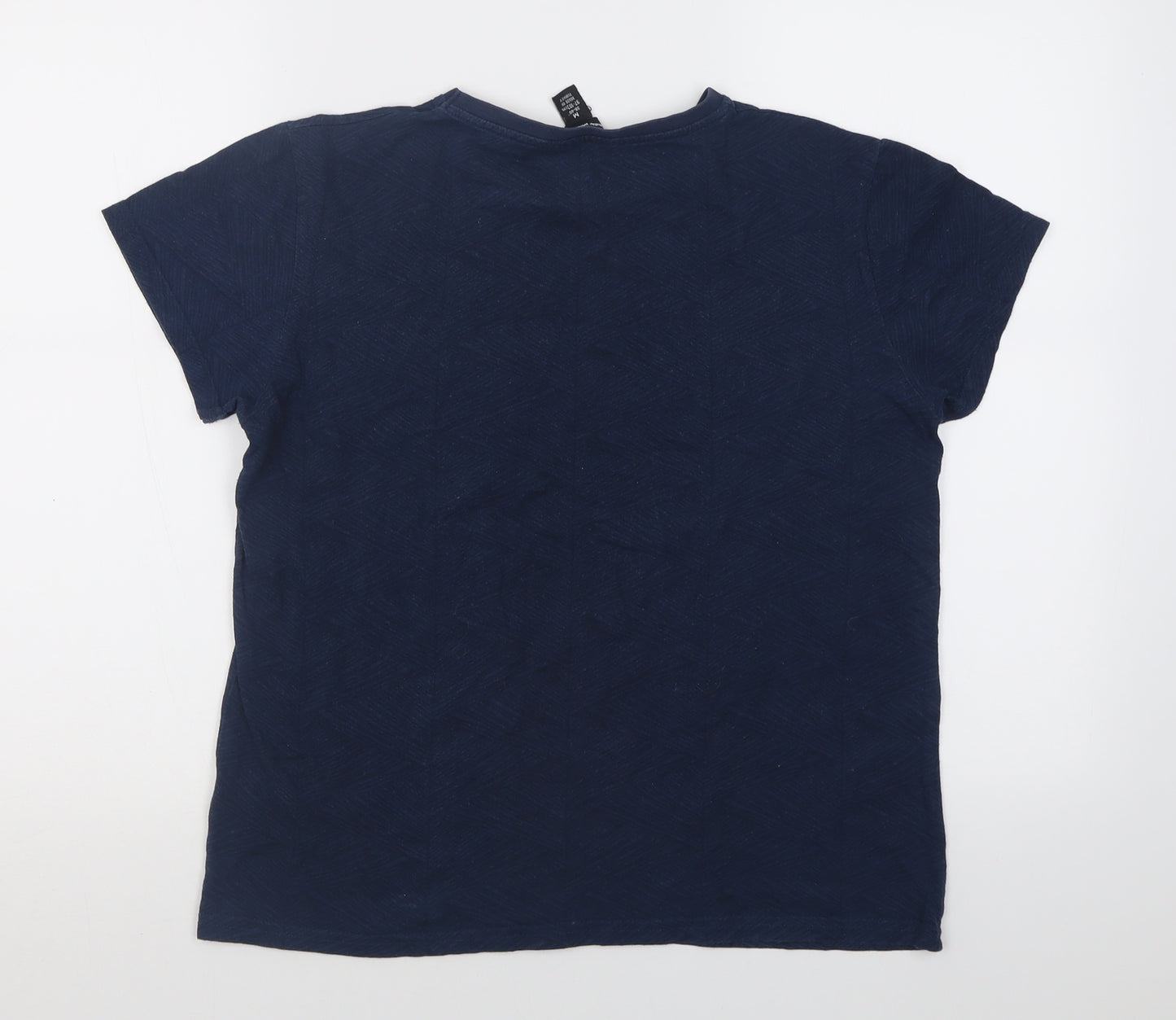 Cedar Wood State Mens Blue  Cotton  T-Shirt Size M Crew Neck