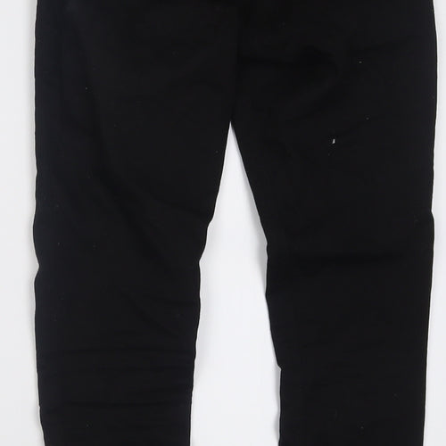 Topshop Womens Black  Cotton Skinny Jeans Size 28 L32 in Regular Button