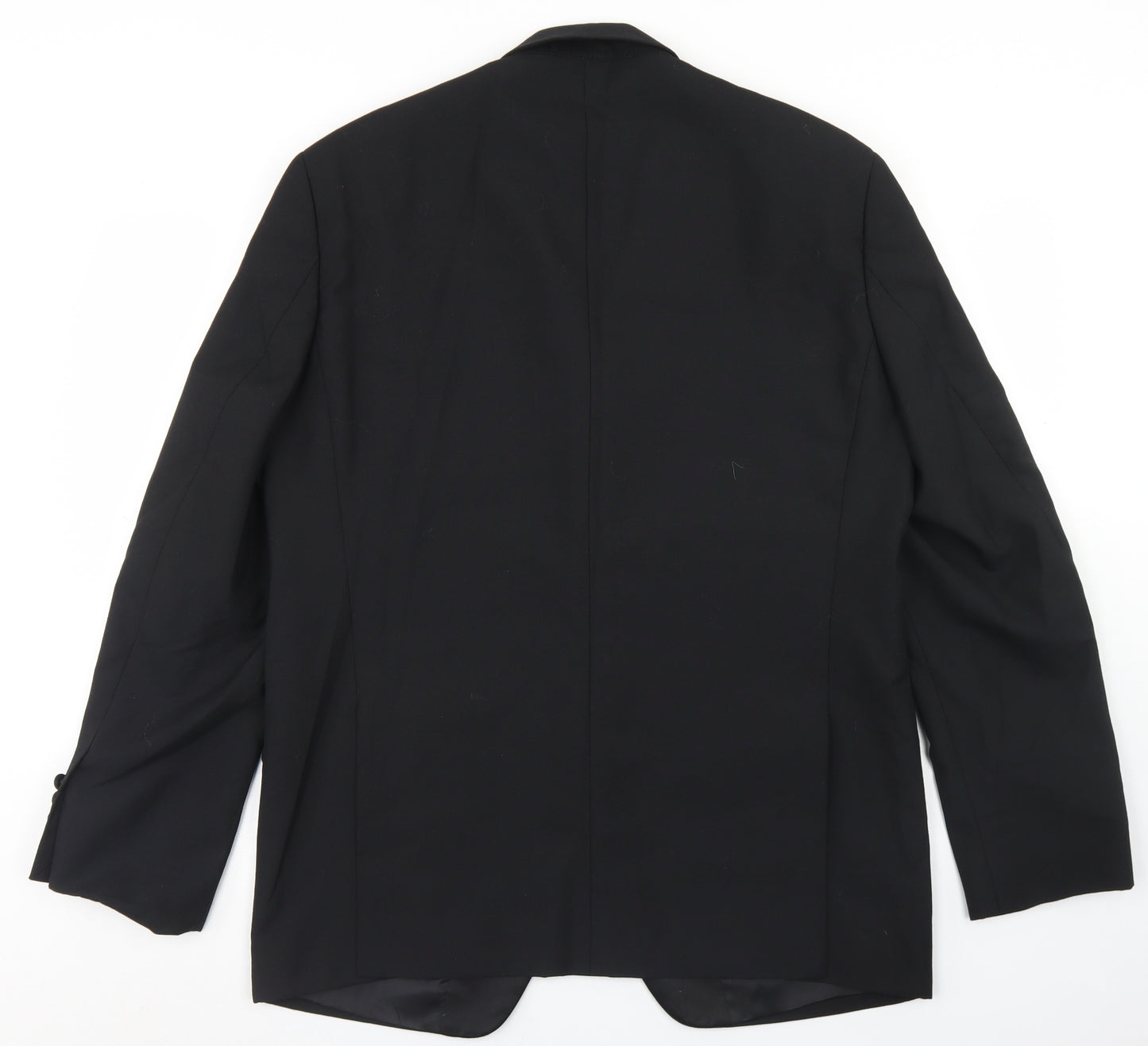 Daniel Graham Mens Black  Polyester Jacket Blazer Size 42