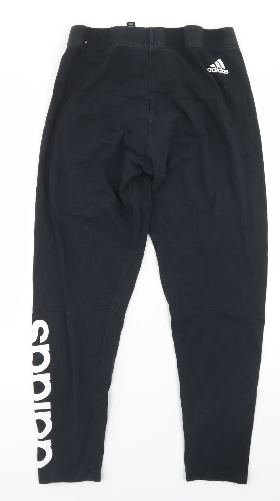 adidas Womens Black  Cotton Capri Leggings Size L L22 in