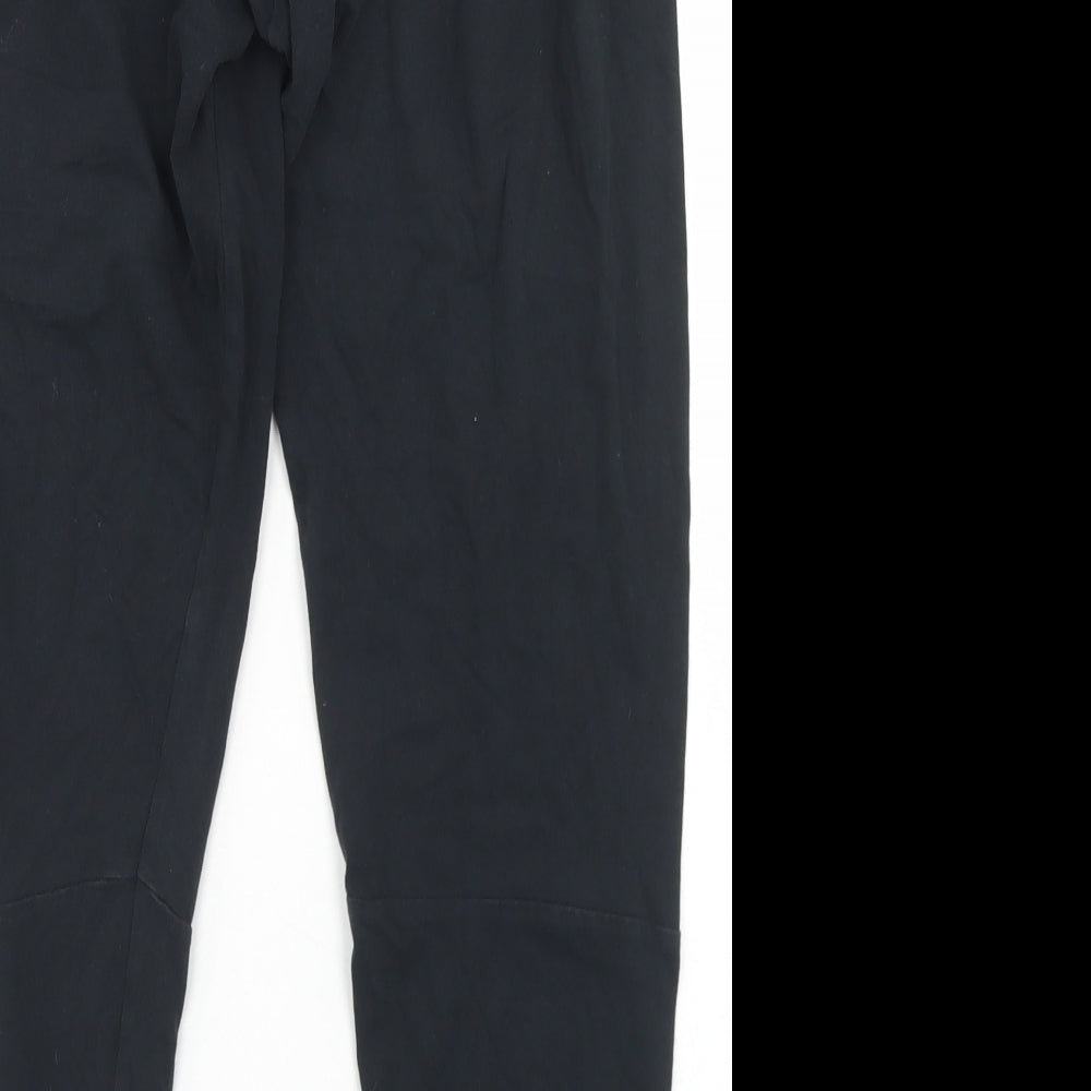 adidas Womens Black  Cotton Capri Leggings Size L L22 in