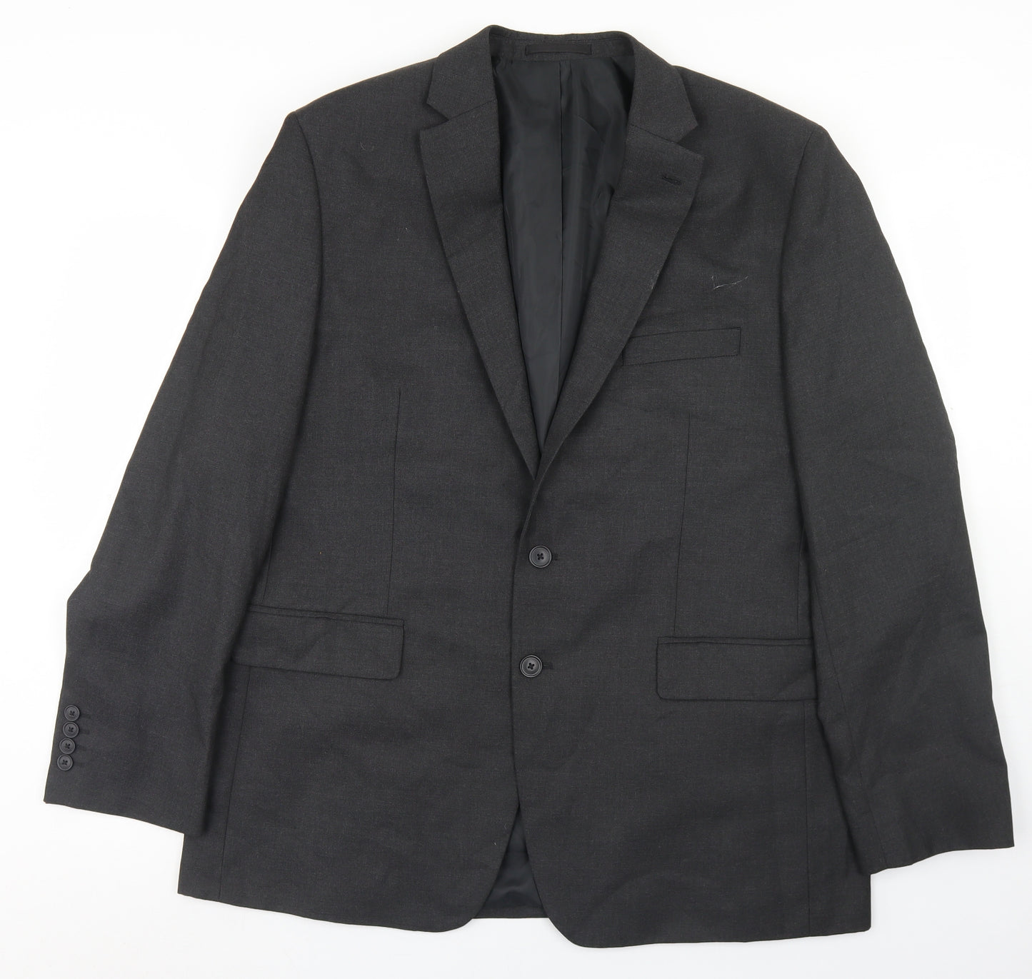 Moss Bros Mens Grey  Polyester Jacket Blazer Size 46