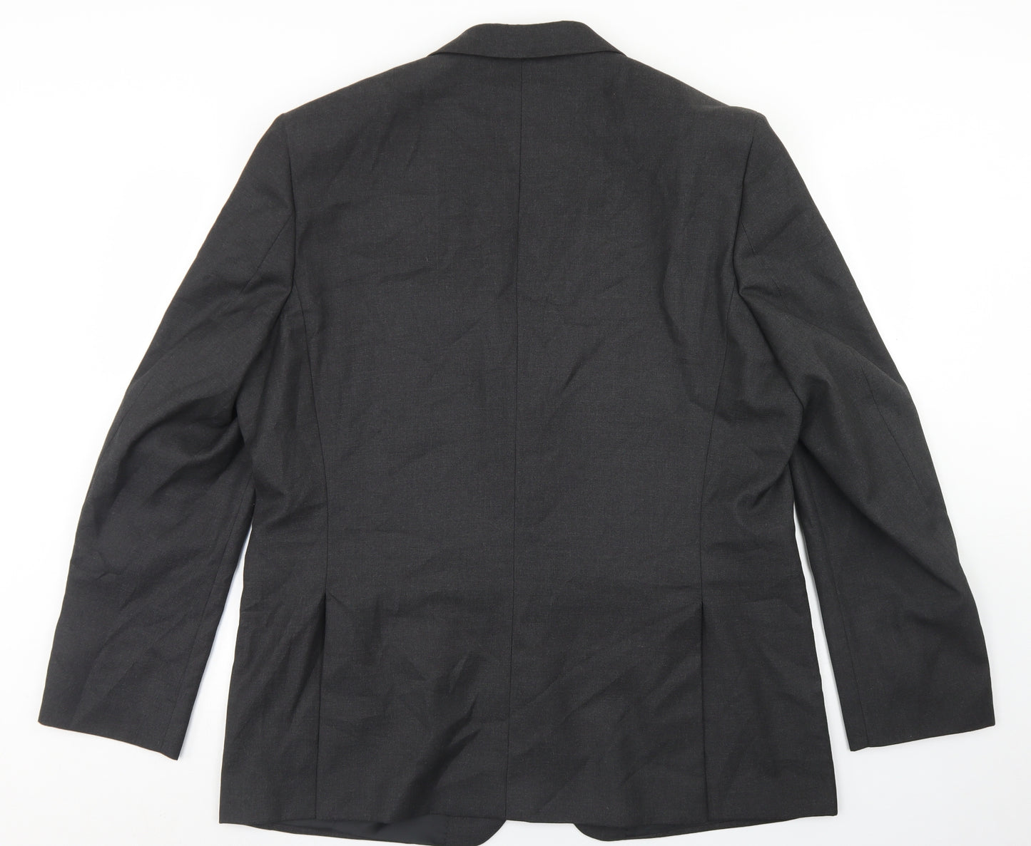 Moss Bros Mens Grey  Polyester Jacket Blazer Size 46
