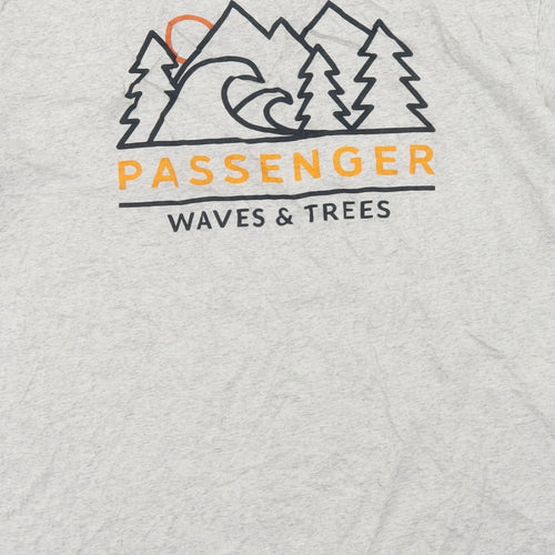 Passenger Mens Grey  Cotton  T-Shirt Size XL Crew Neck