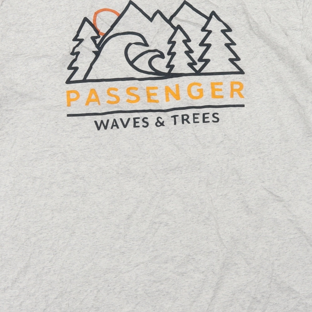 Passenger Mens Grey  Cotton  T-Shirt Size XL Crew Neck