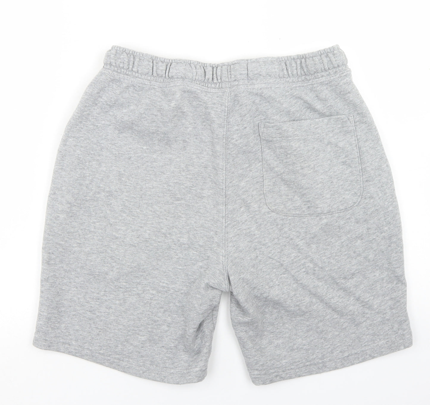 Easy Mens Grey  Cotton Sweat Shorts Size M L6 in Regular Drawstring