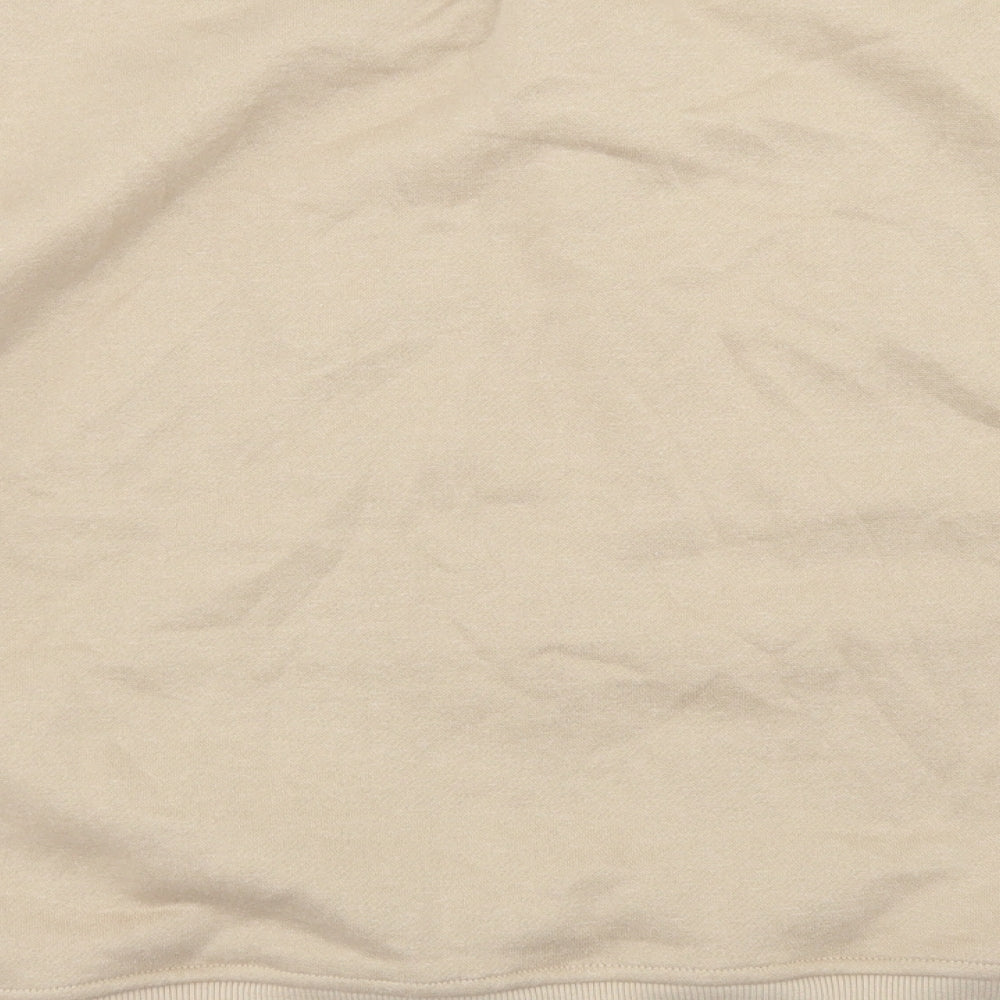 Primark Womens Beige  Cotton Pullover Sweatshirt Size M