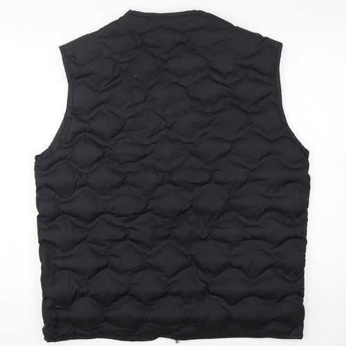 Kangol Mens Black   Gilet Coat Size M  Zip