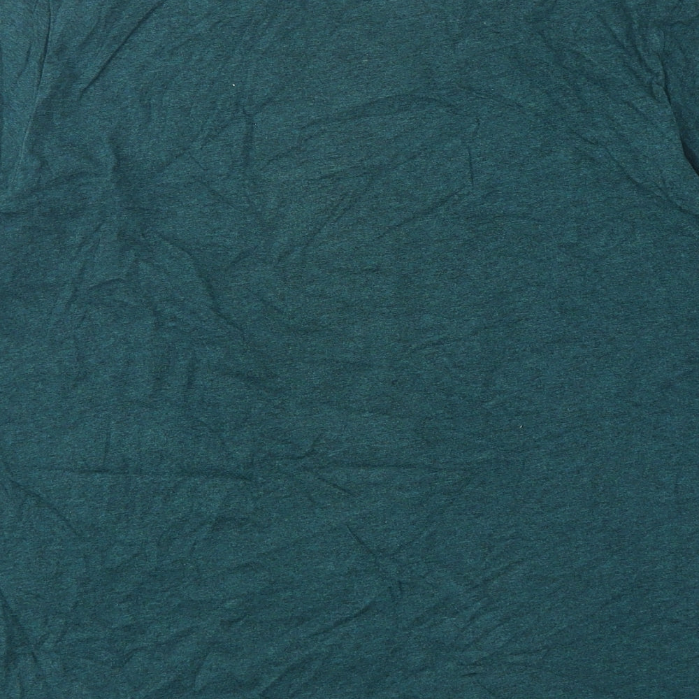 Farah Mens Green  Cotton  T-Shirt Size XL Round Neck
