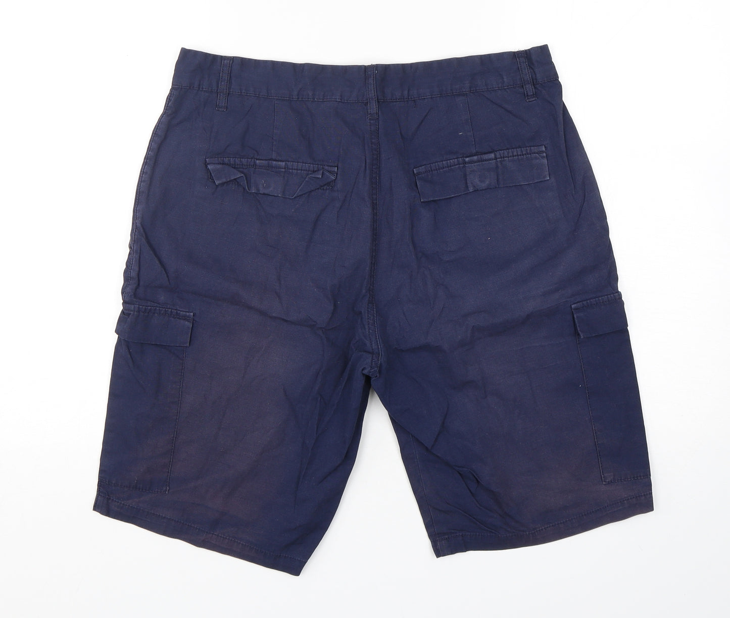 Very Mens Blue  Cotton Cargo Shorts Size 32 L11 in Regular
