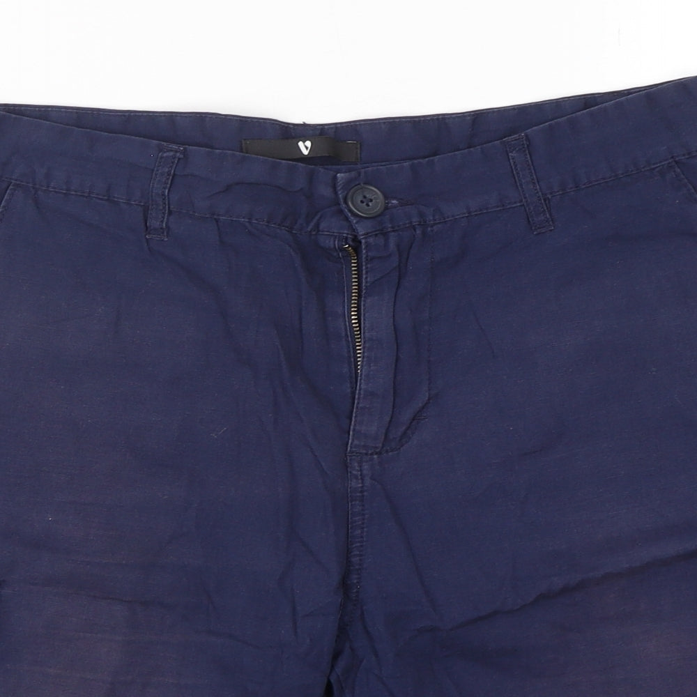 Very Mens Blue  Cotton Cargo Shorts Size 32 L11 in Regular