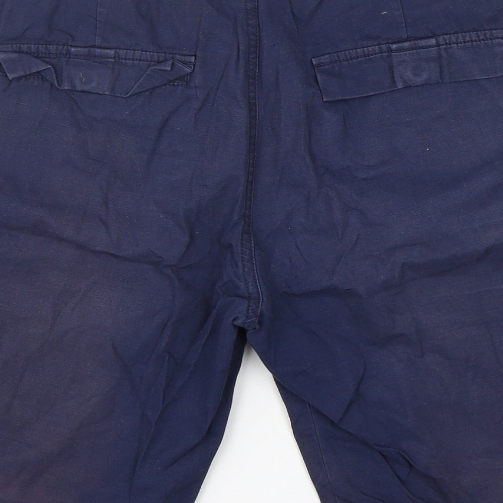 Very Mens Blue  Cotton Cargo Shorts Size 32 L11 in Regular
