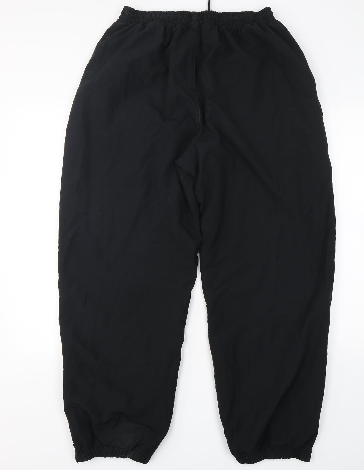 Reebok Mens Black  Polyester Jogger Trousers Size XL L30 in Regular