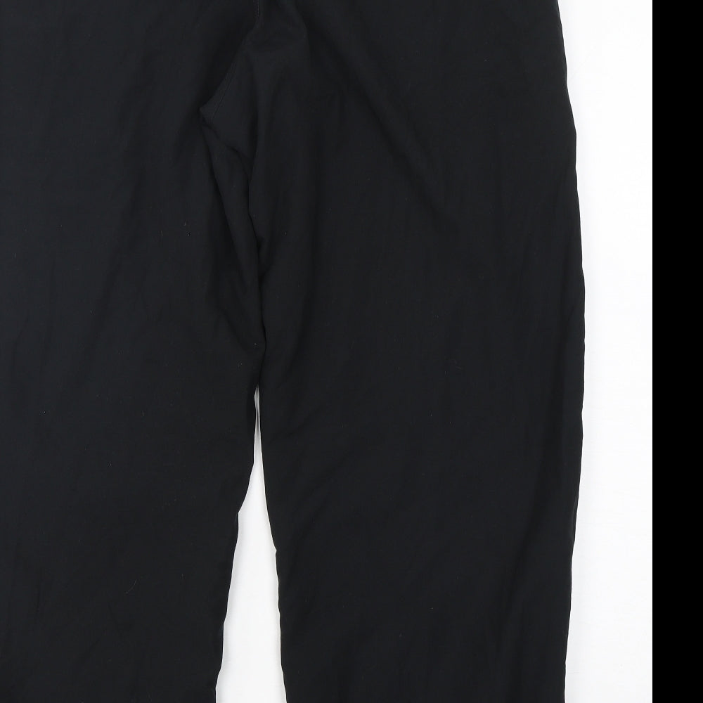Reebok Mens Black  Polyester Jogger Trousers Size XL L30 in Regular