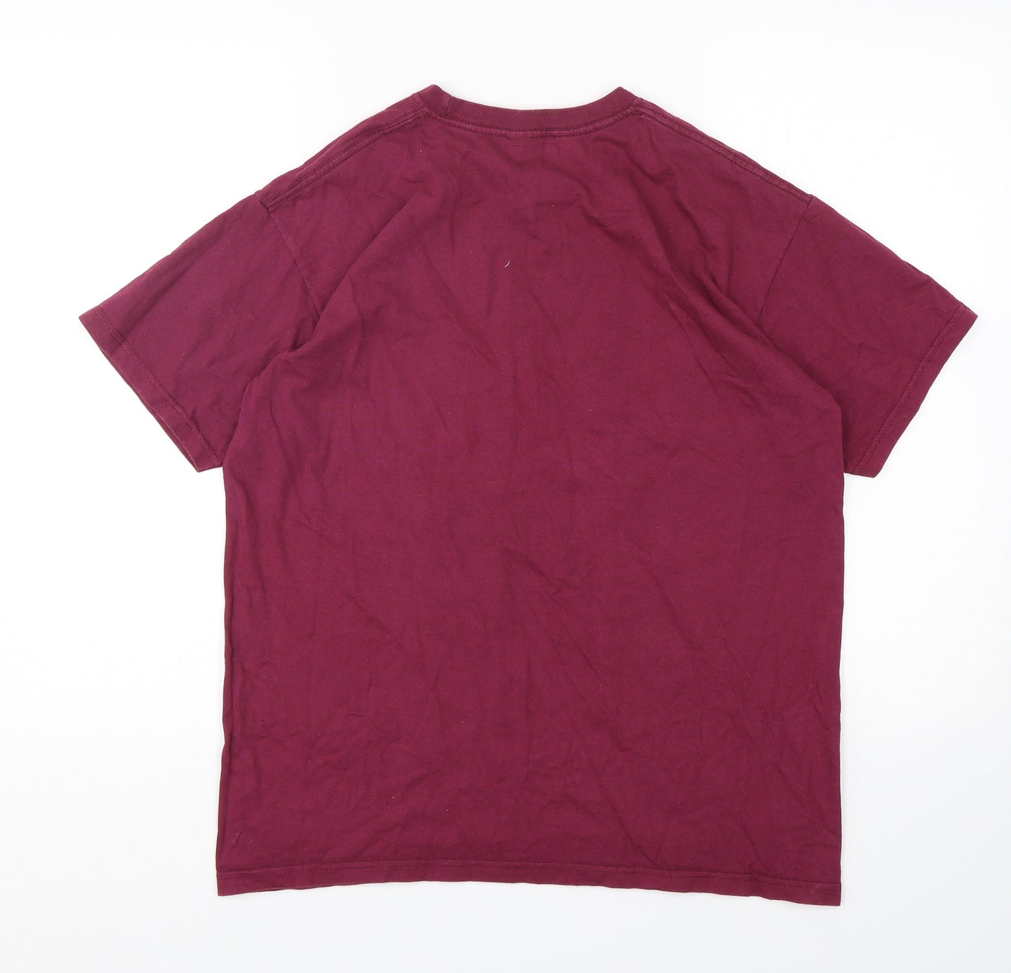 Fruit of the Loom Mens Purple  Cotton  T-Shirt Size M Round Neck  - Game of Thrones