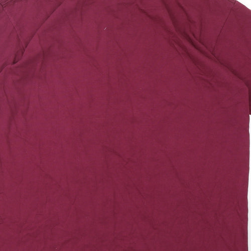 Fruit of the Loom Mens Purple  Cotton  T-Shirt Size M Round Neck  - Game of Thrones