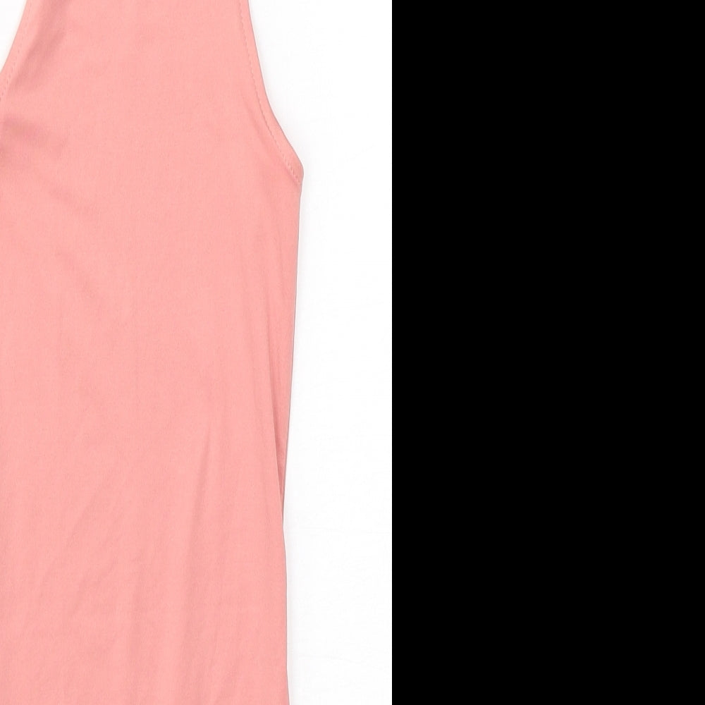 Primark Girls Pink  Polyester Bodysuit One-Piece Size 2XS  Snap