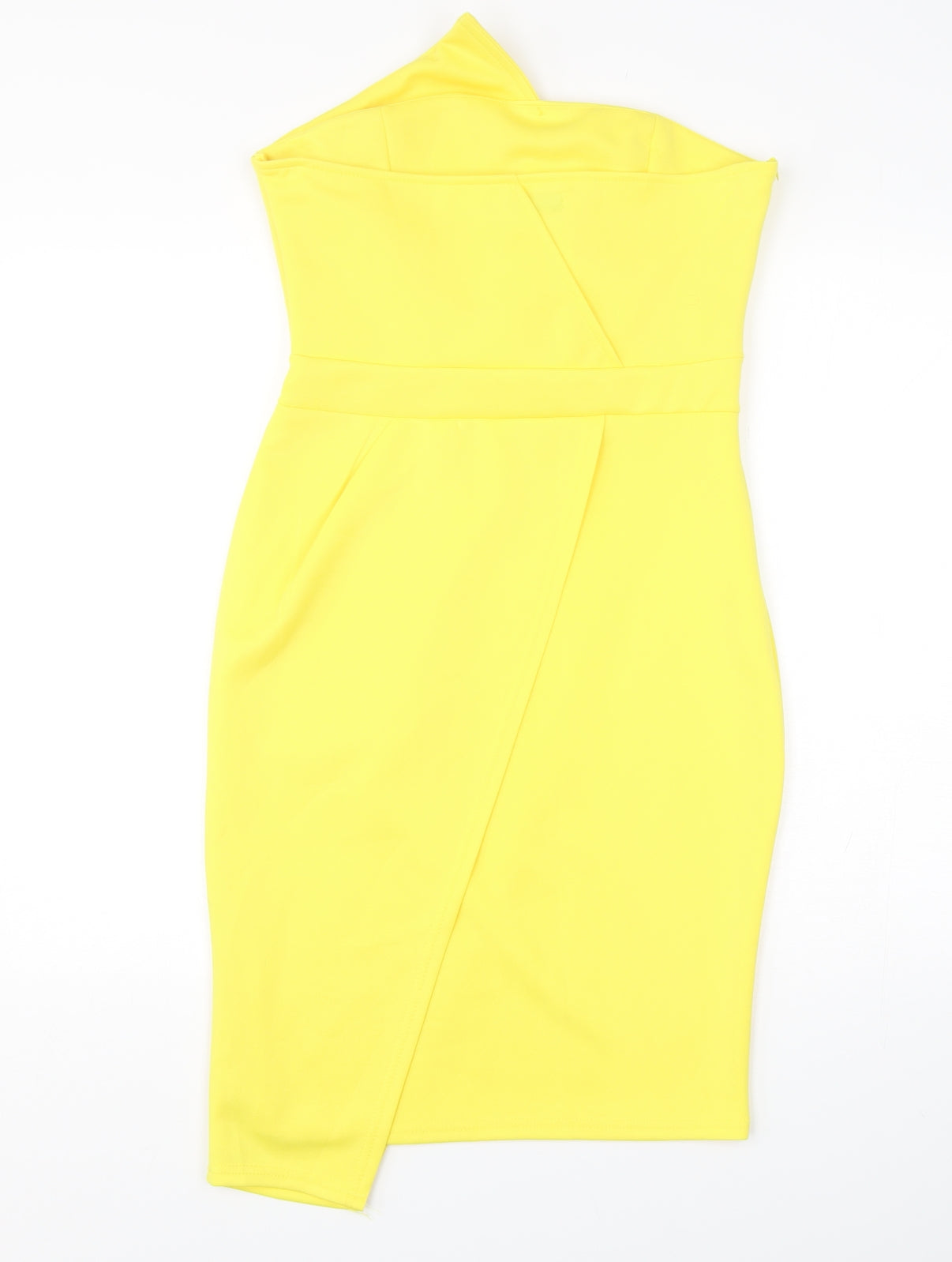 CBR  Womens Yellow  Cotton Mini  Size L  Off the Shoulder
