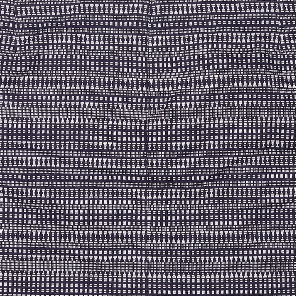 TU Womens Multicoloured Geometric Cotton Mini Skirt Size 22   Zip