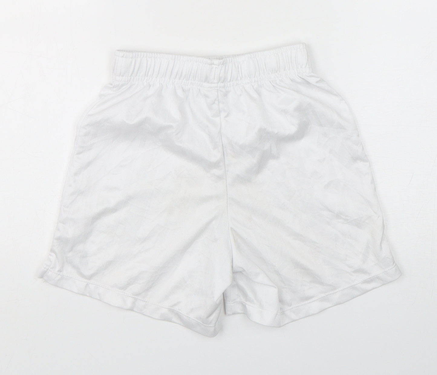 Sondico Boys White  Polyester Sweat Shorts Size 7-8 Years  Regular