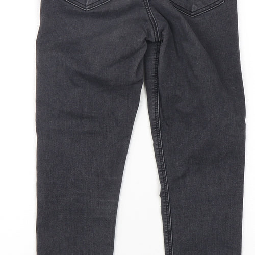 Topshop Womens Black  Cotton Skinny Jeans Size 26 in L30 in Regular