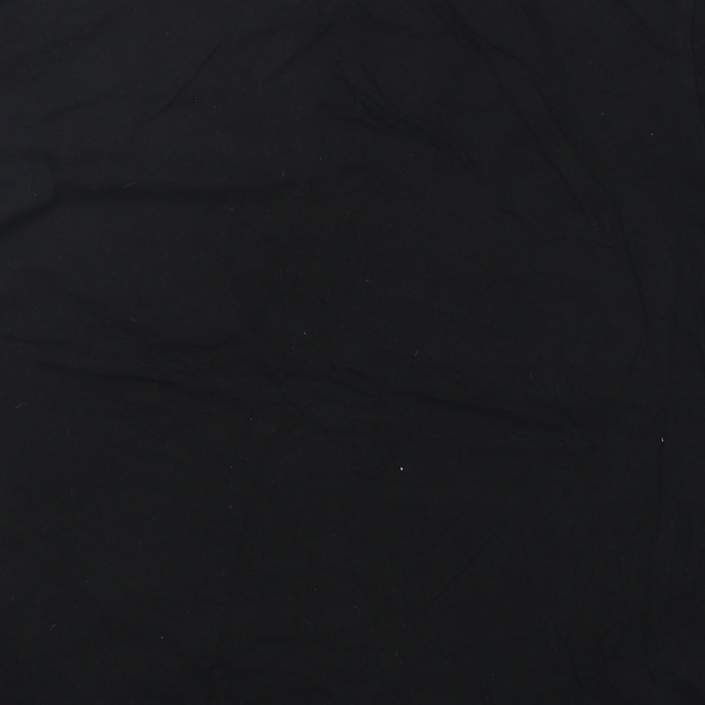 Cedar Wood State Mens Black  Cotton  T-Shirt Size L Round Neck