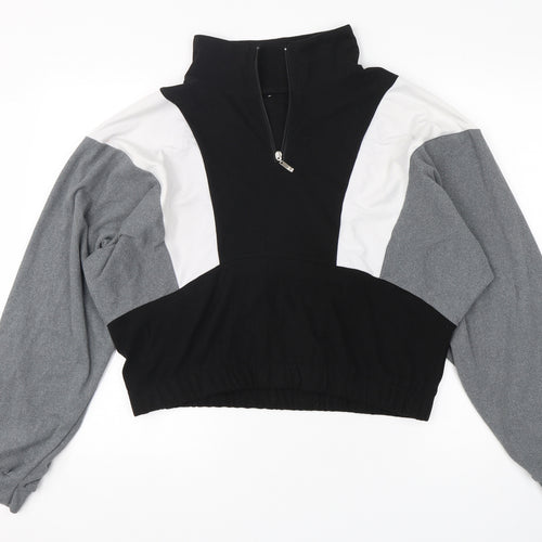 Shein  Womens Multicoloured  Polyester Pullover Sweatshirt Size XL  Pullover - Cropped